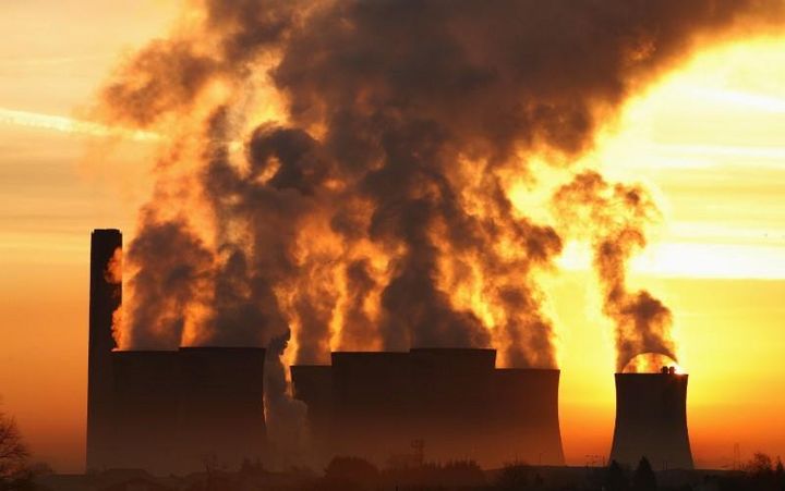Donald Trump says: Let there be ... coal! But the sun rising behind this plant, symbol of industrialism in the 19th century, carries incomparably more power for the future.