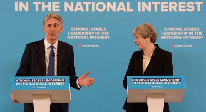 Theresa May and Philip Hammond will visit the West Midlands together on Monday.