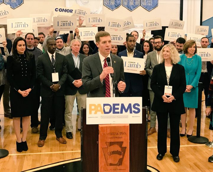 Democrats selected Conor Lamb to run for the congressional seat vacated by former Rep. Tim Murphy (R-Pa.).