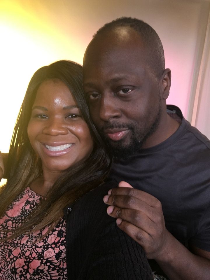 Alonda Thomas and Wyclef Jean pause for a quick selfie during the “Unsung” Season 11 press tour.