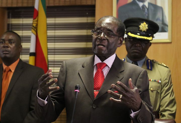 Robert Mugabe has been under pressure to resign as leader of Zimbabwe since the military takeover last week.
