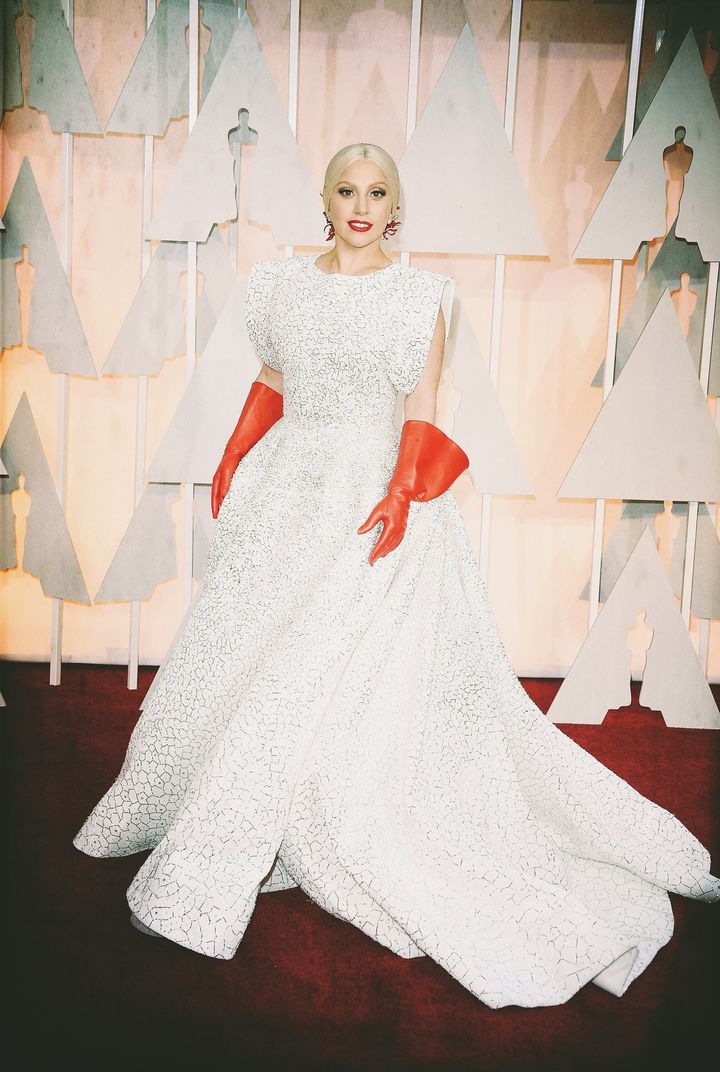 Lady Gaga attends the 87th Academy Awards on 22 February 2015.