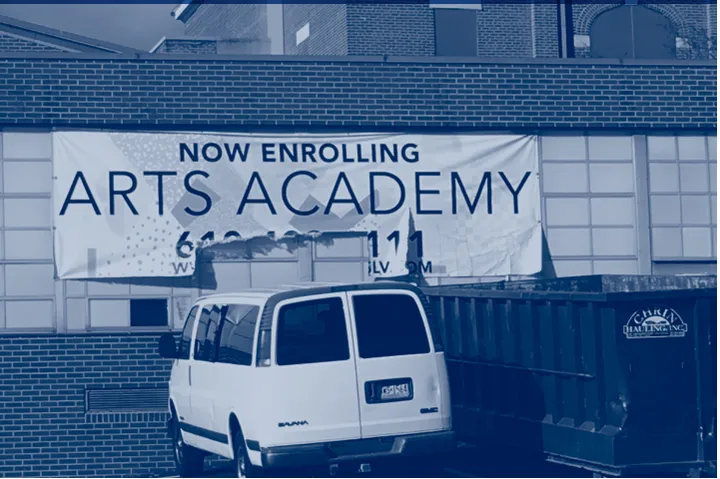 Six months into its first year of operation, Innovative Arts Academy Charter School in Catasauqua, Pennsylvania was forced to restructure its leadership when student enrollment dropped. It replaced another charter school in the same building. The previous tenant, Medical Academy Charter School closed because of financial problems and low enrollment. 