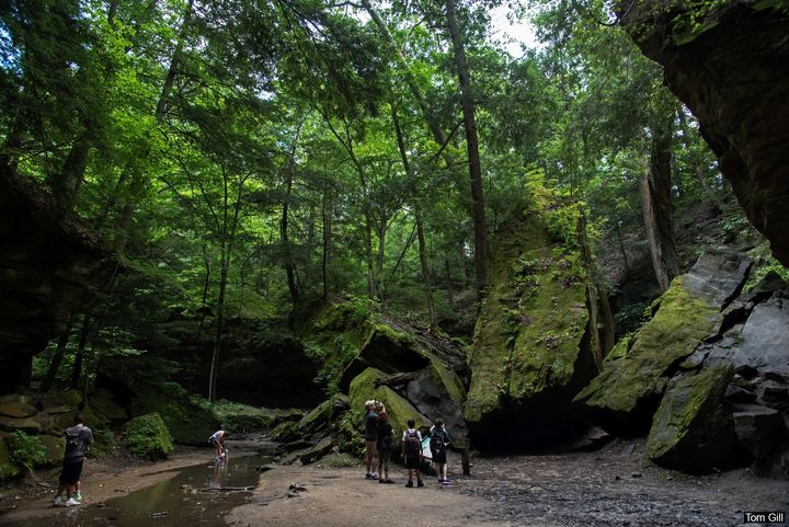 Approaching Wedge Rock on Trail 3.