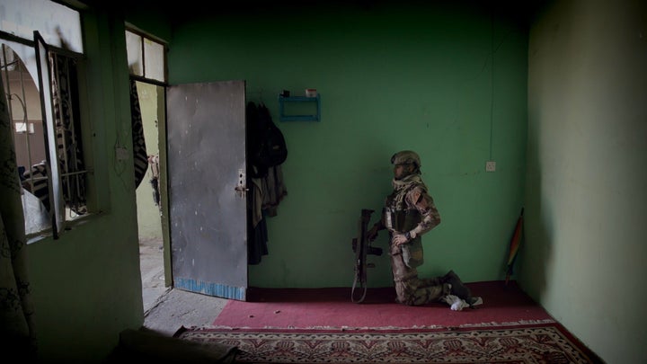 First Lieutenant Anmar Al-Shamry after being separated from his men during a firefight