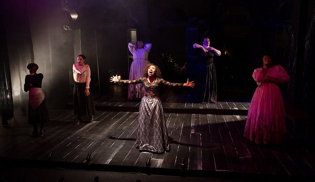 <p>The cast of BoHo Theatre’s “Marie Christine”</p>