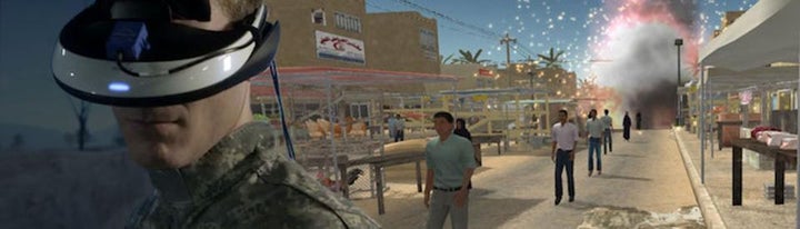 <p><em>Bravemind VR PTSD treatment is currently undergoing a clinical trial in 70 facilities.</em></p>