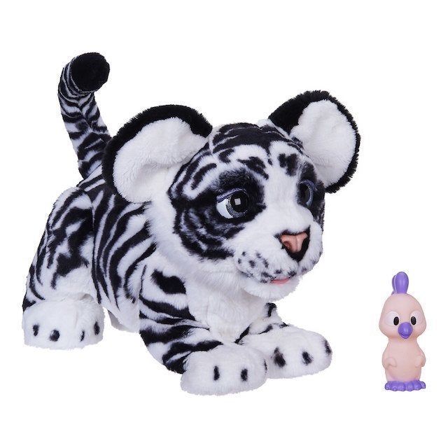 This furry friend, known as the FurReal Roarin’ Ivory The Playful Tiger Pet, is one of Toys R Us' choices for toys to pick up this holiday season. 