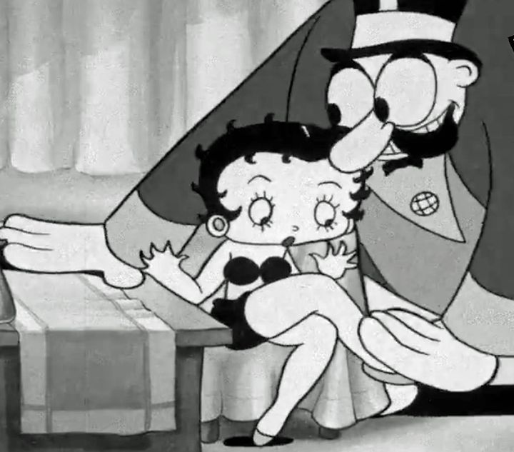 A ringmaster threatens Betty Boop’s job if she doesn’t reciprocate his advances.