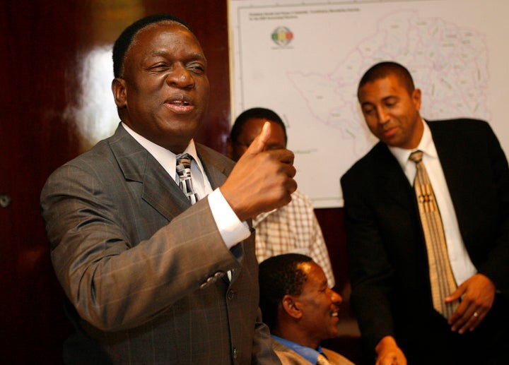 Emmerson Mnangagwa, seen here during elections in 2008, is poised to become Zimbabwe's new leader.