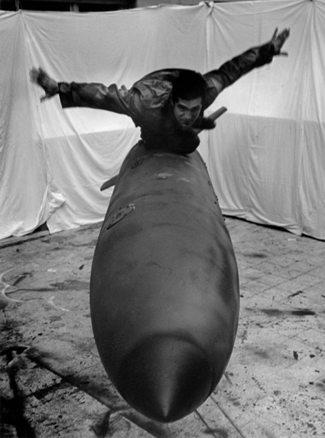 <p><em>Pino Pascali (Colomba della pace) (Pino Pascali [Dove of Peace]) </em>— Claudio Abate, 1968 Black and white photography 3 parts, each: 40.3 x 30.4 cm / 15 7/8 x 12 in</p>