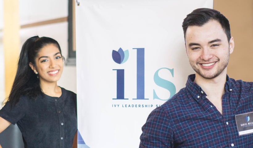 Ivy Council Co-President, Daniel G. Wilson (right), and ILS Conference Director, Dina Chotrani