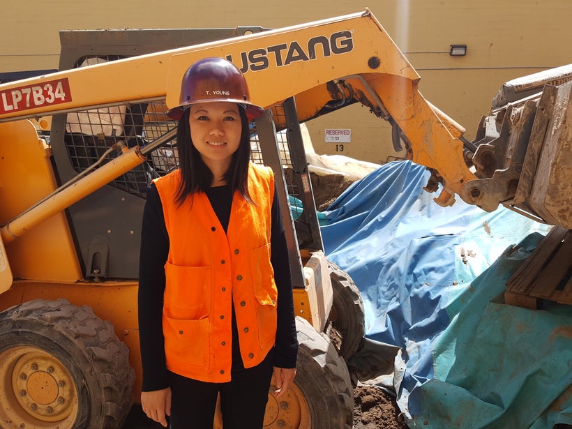 Tracy on jobsite