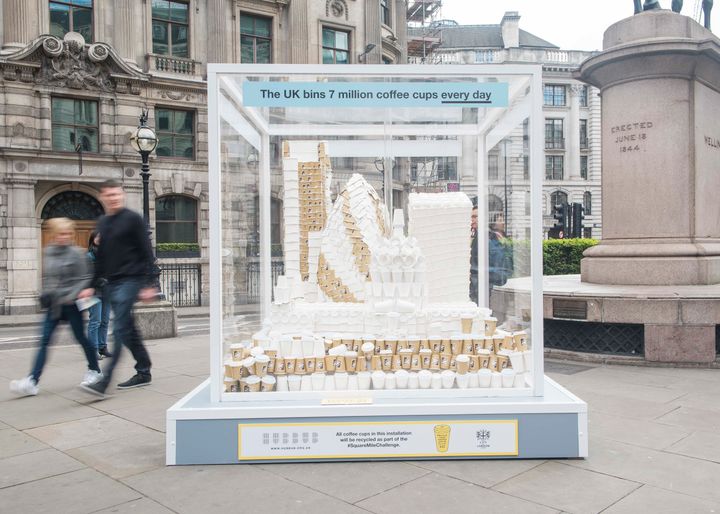 City of London's Square Mile Challenge to recycle 500,000 coffee cups in April 2017