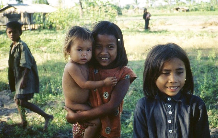 Khmer Children. Rural Cambodia 1980. 