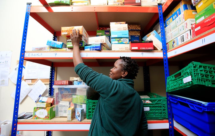 A Trussell Trust foodbank in London.