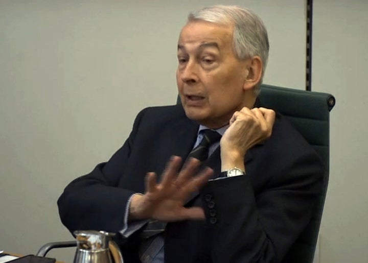 DWP committee chair Frank Field