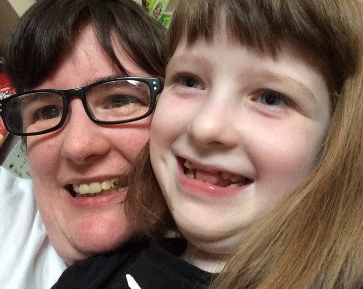 Miriam Gwynne and her daughter Naomi, nine.