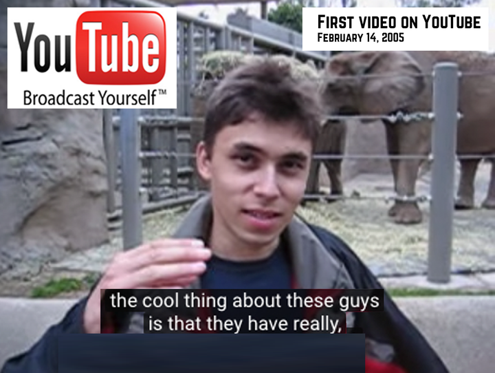 Jawed Karim: Youtube First famous Video "me at the zoo" 