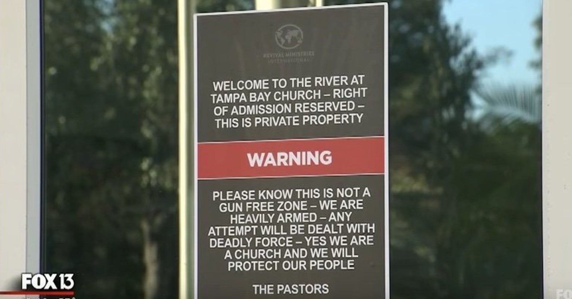 Florida Church Warns Visitors That Members Are 'Heavily Armed' HuffPost
