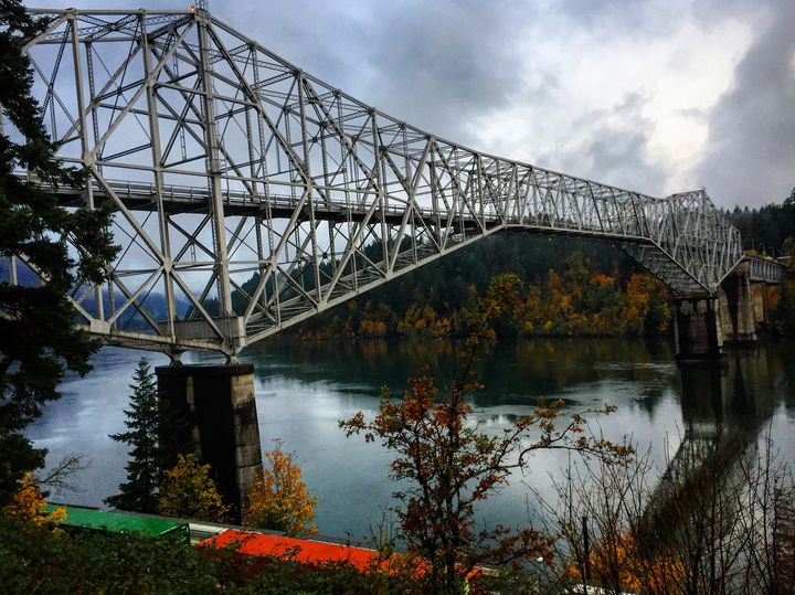 The Bridge of the Gods at Cascade Locks in November 2017