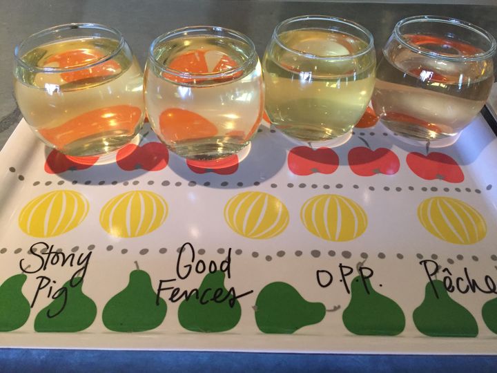 <p>Try a cider tasting. With names like Stony Pig and Good Fences, what could go wrong? More than 60 varieties of apples are used in these ciders.</p>