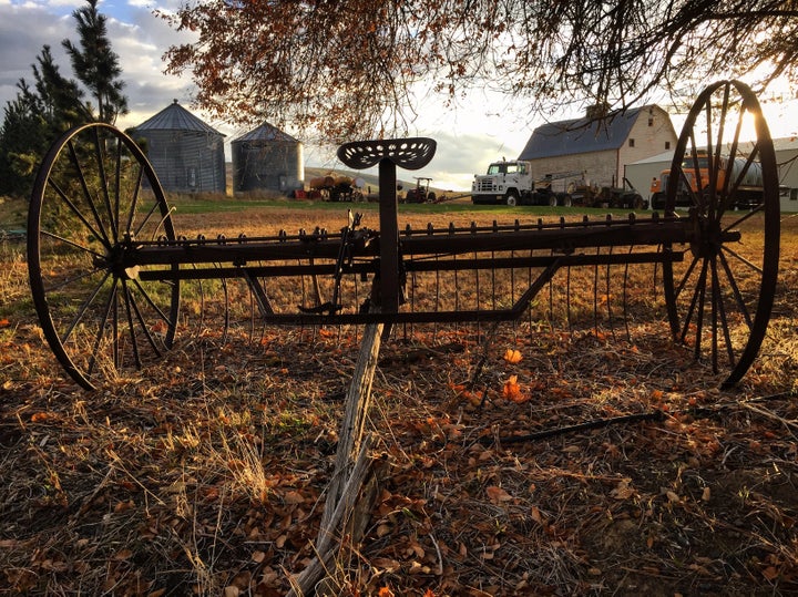 Just a few minutes drive from the Gorge, the climate changes completely to farm country with 300 days of sunshine a year, like this scene in downtown Dufur.