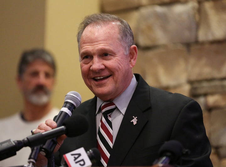 Roy Moore speaks in Vestavia Hills, Alabama, on Nov. 11, 2017. 