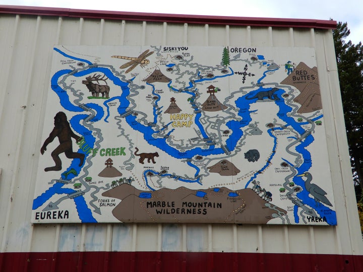 Bigfoot Map in Happy Camp, CA