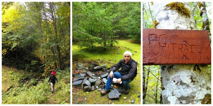 <p>The hike down to the PG film site.</p>