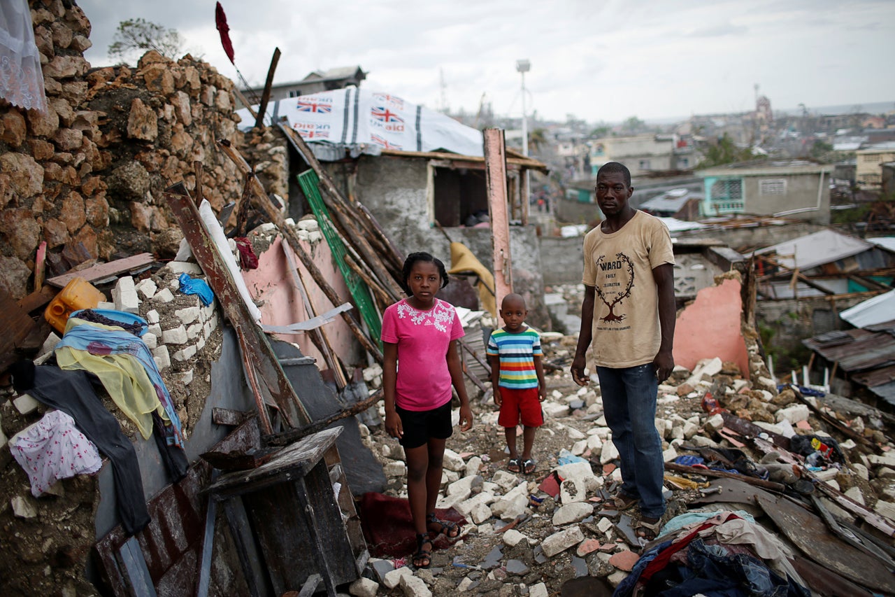 The Haiti home of Prenille Nord and his children was destroyed by Hurricane Matthew on Oct. 17. "I have nothing left. Now we are homeless and I'm currently living in a shelter with my family," Nord said. Despite the destruction and cholera on the island, the Trump administration plans to send many Haitians in the U.S. back by July 2019.