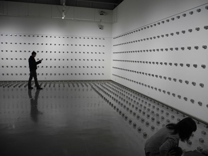 Tatsuo Kawaguchi, Relation–Small Darkness of the 1450 days (2013-2017), (installation detail)