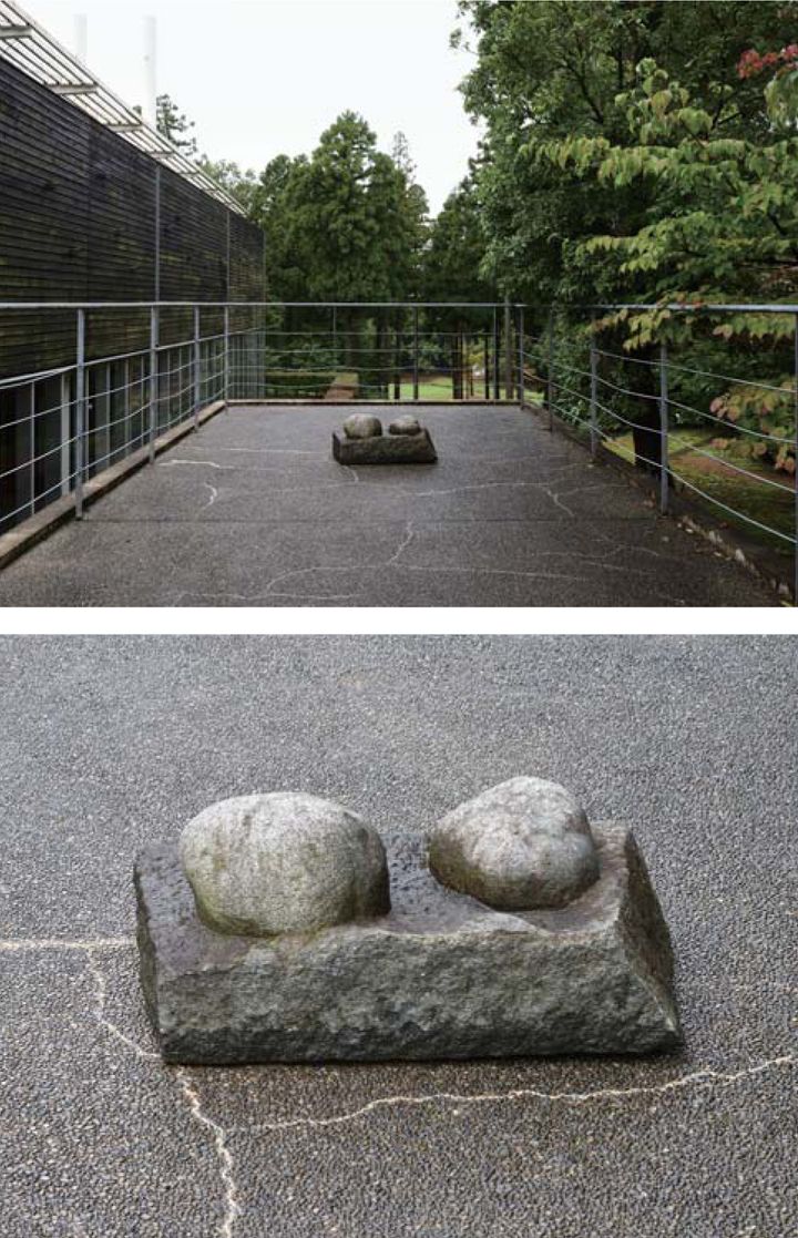 Tatsuo Kawaguchi, Existence–Stone or Stones (1974), (installation veiws), (photos courtesy of Kanaz Forest of Creation)