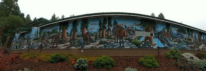 Bigfoot Mural in Willow Creek.