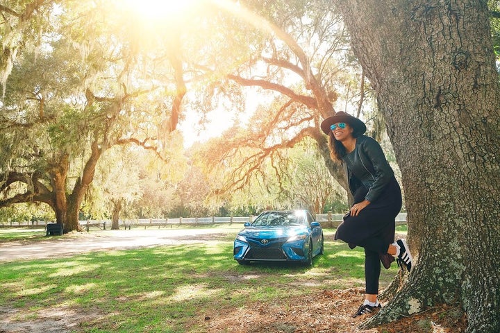 <p>Kimberly Lachelle and the 2018 Toyota Camry: Middleton Plantation - Charleston, SC.</p>