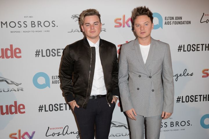 Jack (left) with his brother, the singer Conor Maynard.