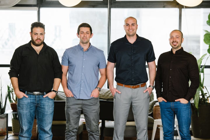 <p><strong>Team Poptin ( </strong><em>from left to right ): </em>Avi Whol, Gal Dubinski, Tomer Aharon and Dani Banai </p>