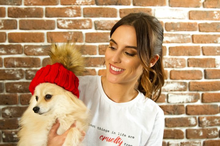 Lucy Watson and her dog Digby.