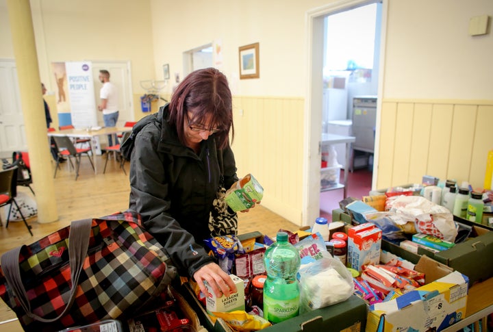 A reported increase in food bank use has been attributed to problems with Universal Credit