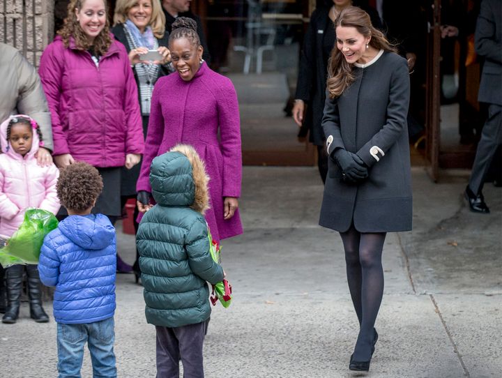 The Duchess of Cambridge and New York City's first lady, Chirlane McCray, at the Northside Center for Child Development in Harlem on Dec. 8, 2014.