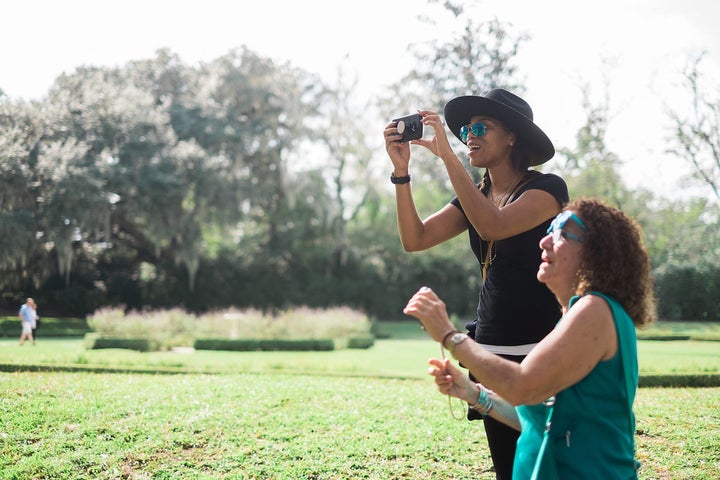 <p>Evelyn & I enjoying the beautiful grounds of the Middleton Place Plantation on Day One of our trip: Charleston, SC.</p>