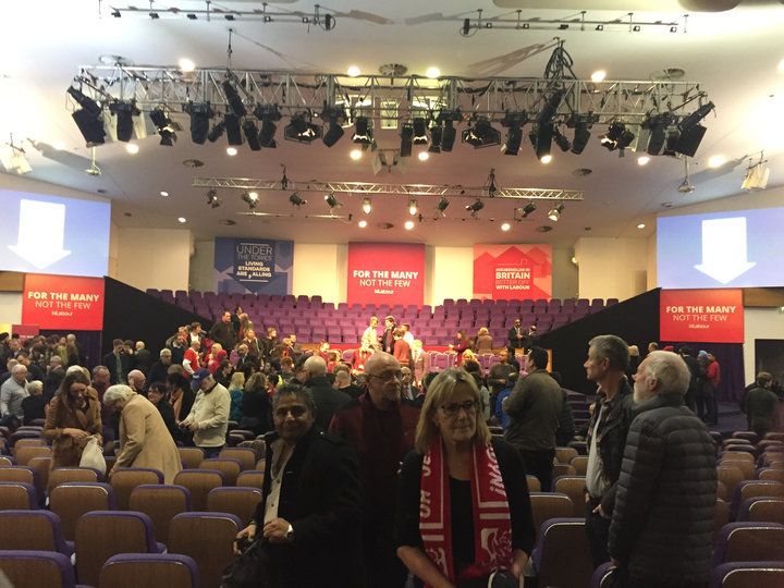 There was plenty of Labour merchandise on display at the rally