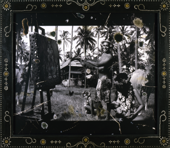 <p>Ashley Bickerton, <em>Extradition With Palette</em>, photograph, 2006. </p>