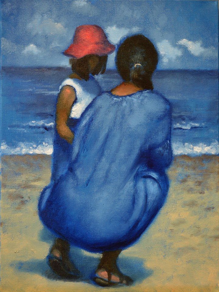 Daniel Maidman, “A Mother and Daughter I Saw at the Beach”