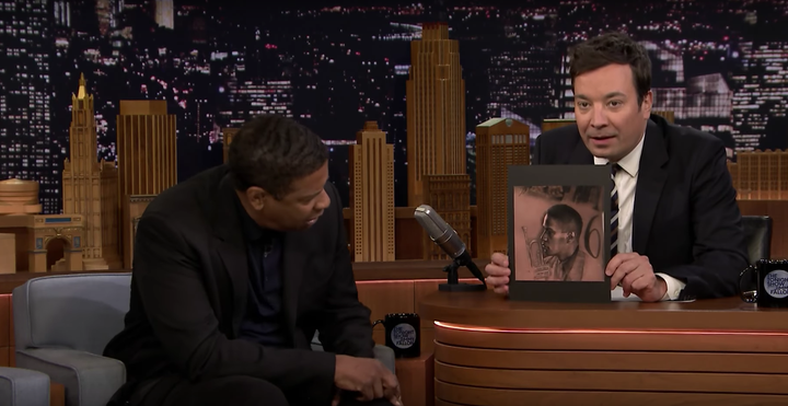 Denzel Washington and Jimmy Fallon