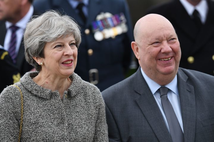 Liverpool Mayor Joe Anderson with Prime Minister Theresa May