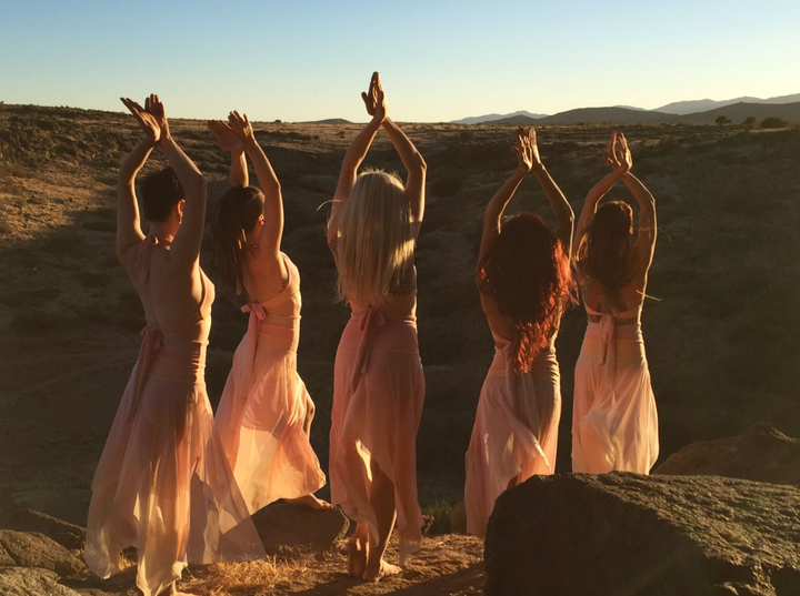 Dancers from PHXFLUX at Arcosanti Convergence Festival