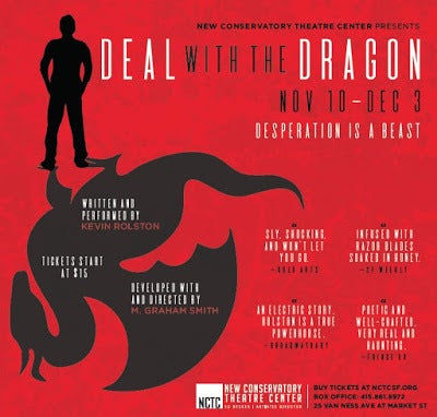 Poster art for Kevin Rolston's <strong><em>Deal With The Dragon</em></strong>