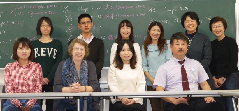 Marshall in the classroom, Kyoto University