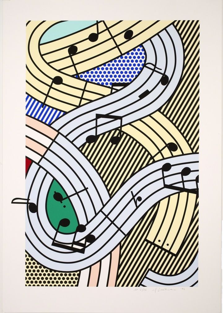 Roy Lichtenstein, COMPOSITION III, 1995, 10-color screenprint